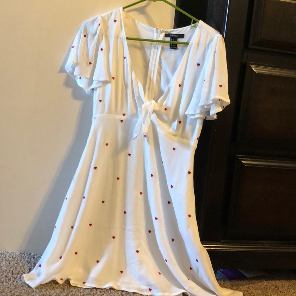 Heart covered dress.